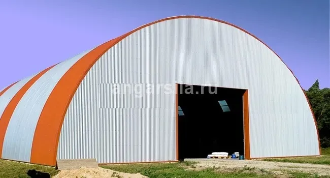 картинка-ссылка на статью: Какой фундамент нужен для бескаркасного ангара в Губкинском?